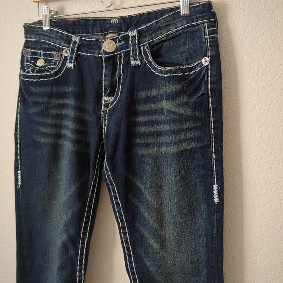 True Religion Womens Jeans 31 Made in USA Joey Super T Flap Pockets Retro Y2K - Picture 5 of 6